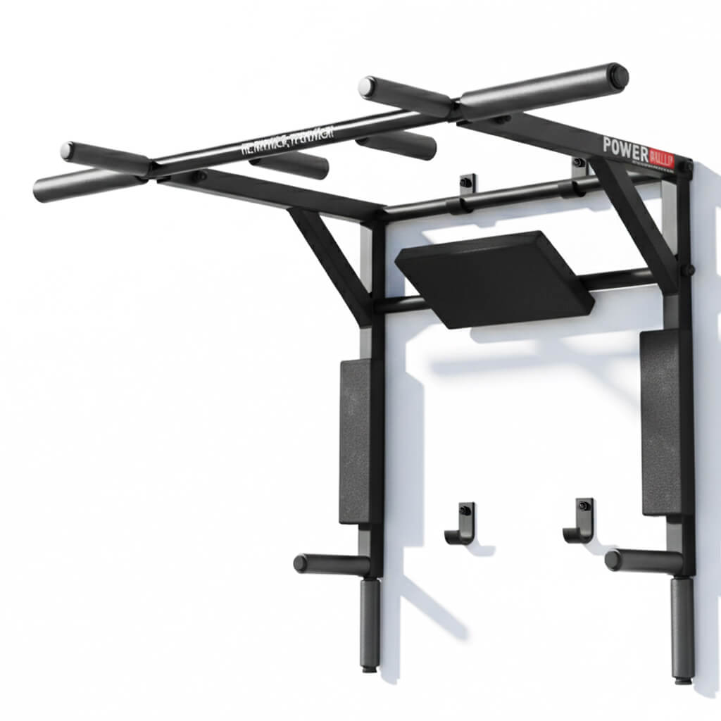 Турник брусья 5в1 с упором для пресса • PowerPullUp P3033